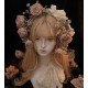 Hoshibako Works Oil Painting Rose Handmade Flower Crown and Brooch Set(Reservation/Full Payment Without Shipping)